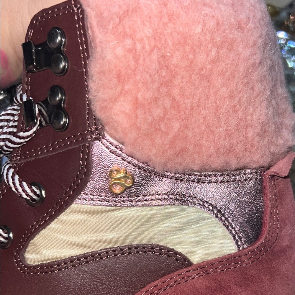 NEW Scotch & Soda Suede & Leather Winter Boots faux fur interior EU 39 US 8.5-9 - Picture 5 of 10